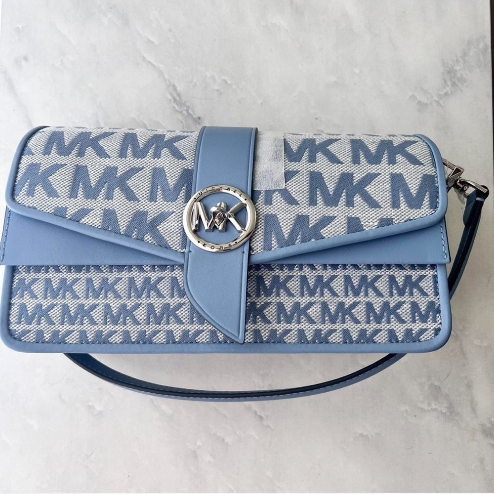 Michael kors blue bag greenwich chambray